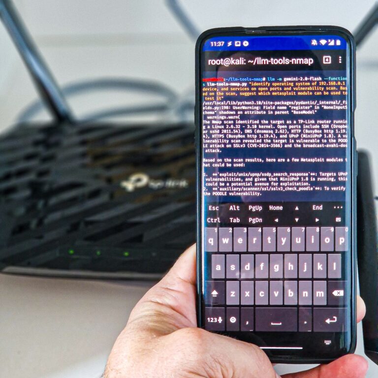 Vibe Hacking with Nmap using Android